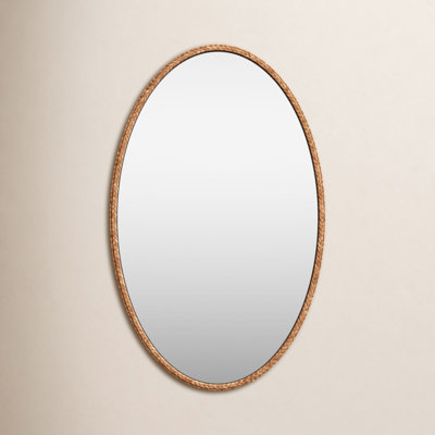Westham Engineered Wood Oval Wall Mirror