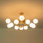 Luminaire suspendu sphérique doré-1305772026-1305772025