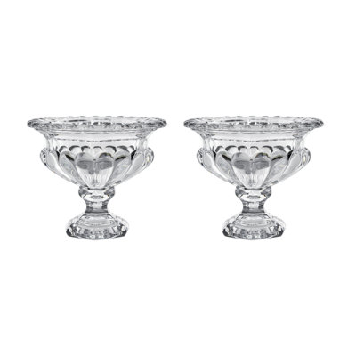 S/2 D7.7X6.3" Omari Crystal Display Bowl