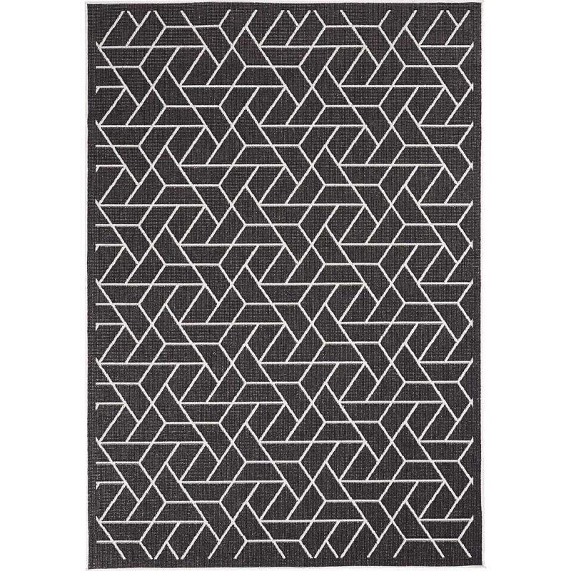 Momea Geometric Hand Woven Indoor / Outdoor Area Rug, Rectangle 140 x 200cm