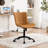 Brionni Leather Upholstered Office Desk Chair Swivel Task Chair Height Adjust Conference Chair-790715891