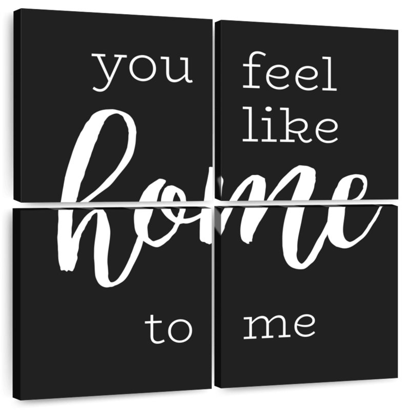 Tergel Love Is Home, typographie, H 18 po x l 18 po
