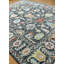 Tapis rectangulaire en laine fabriqué à la main Mahal en gris / gris anthracite / vert clair-90306205
