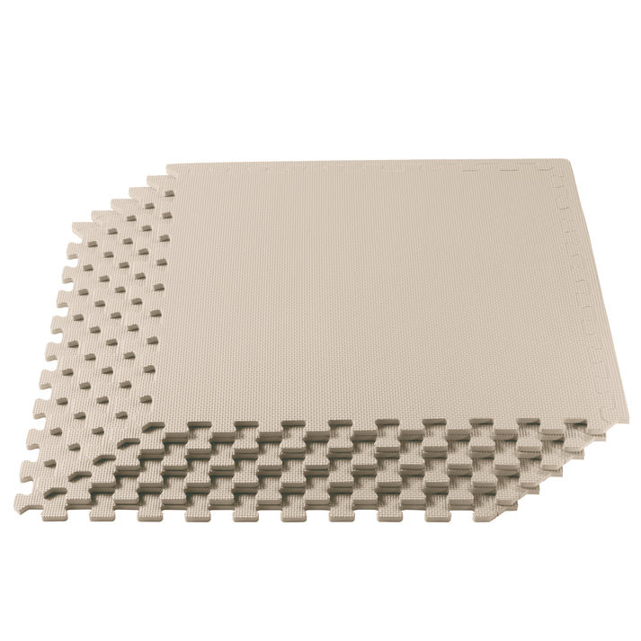 Carrelage de sol en mousse 1/2 po 1/2 (100 tuiles), Sable