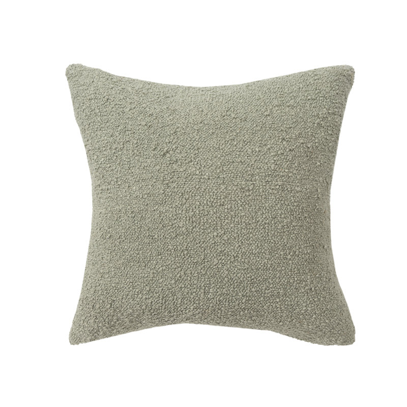 Coussin Boucle, Housse de coussin seulement - sans coussin, H 24 po x l 24 po, Vert