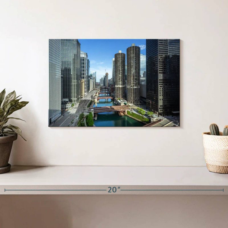 Tergel Chicago Riverside Towers, H 8 po x l 12 po