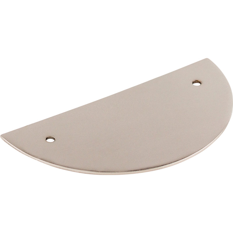 Half Circle  Backplate, Polished Nickel