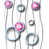 Rose chaud / gris / blanc est en rupture de stock