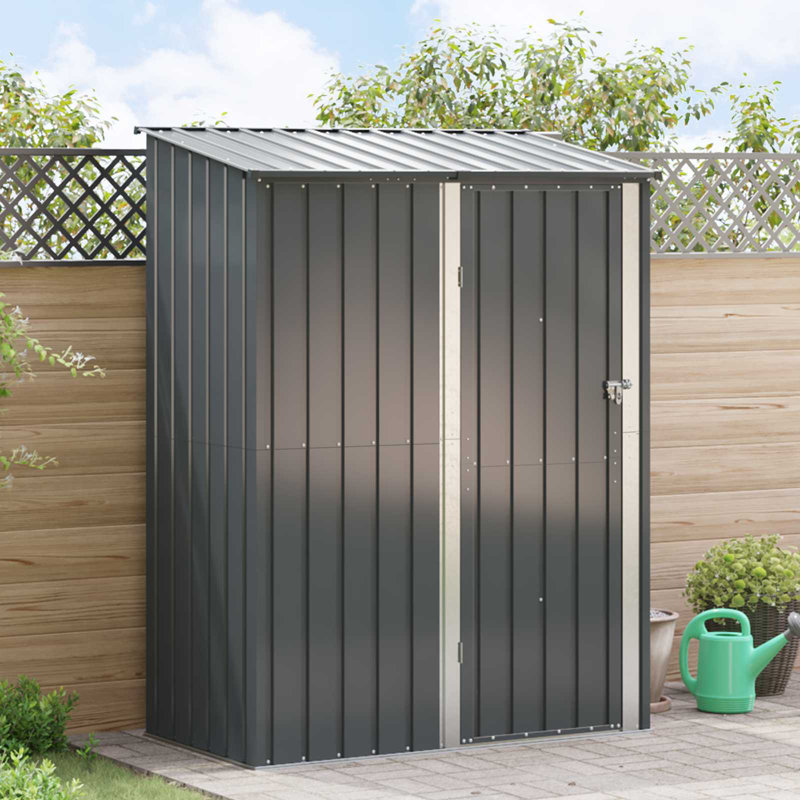 Vidaxl Garden Sheds Metal Outdoor Structures Storage Modern Weather Resistant, Anthracite