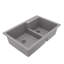 Évier de cuisine à double cuve à montage sur plan 33 po x 22 po 60/40 Karran Quartz-49947618