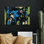 Ensemble de 3 panneaux d'art mural - Little Dean «Ink and Oil Abstract 03», art mural sur toile pour le salon, la chambre à coucher ou le bureau 