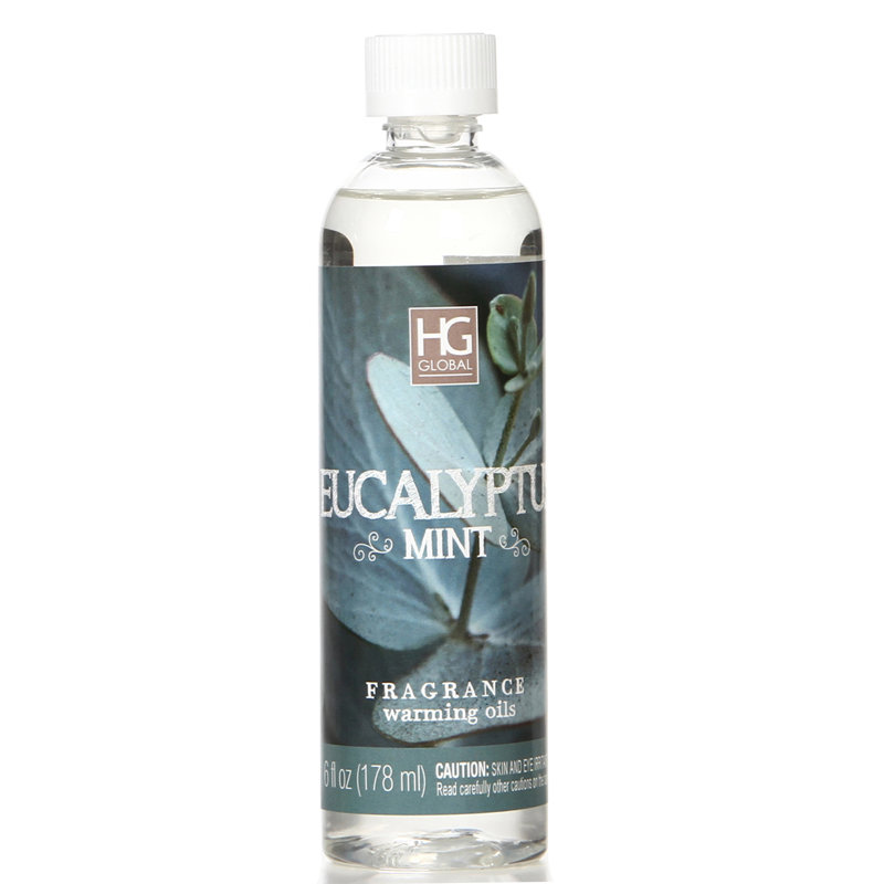 Huiles de réchauffement parfumées menthe eucalyptus