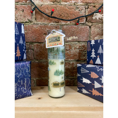 Citrus Scented Designer Candle with Glass Holder