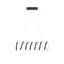 Luminaire suspendu moderne, boucle spiralée en aluminium suspendue, 23 po