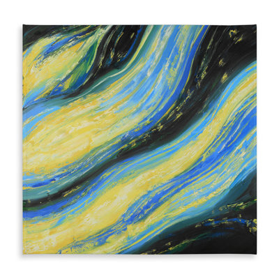 Liquid Magic Wave Tablecloth - Modern Indoor Outdoor Decor