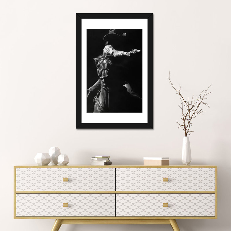 «Getaway véhicule I», impression sur toile, Blanc, Papier beaux-arts encadré noir, H 32 po x l 24 po x P 1 po