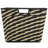  Medium Striped Woven Basket In Black-20869742-20869730