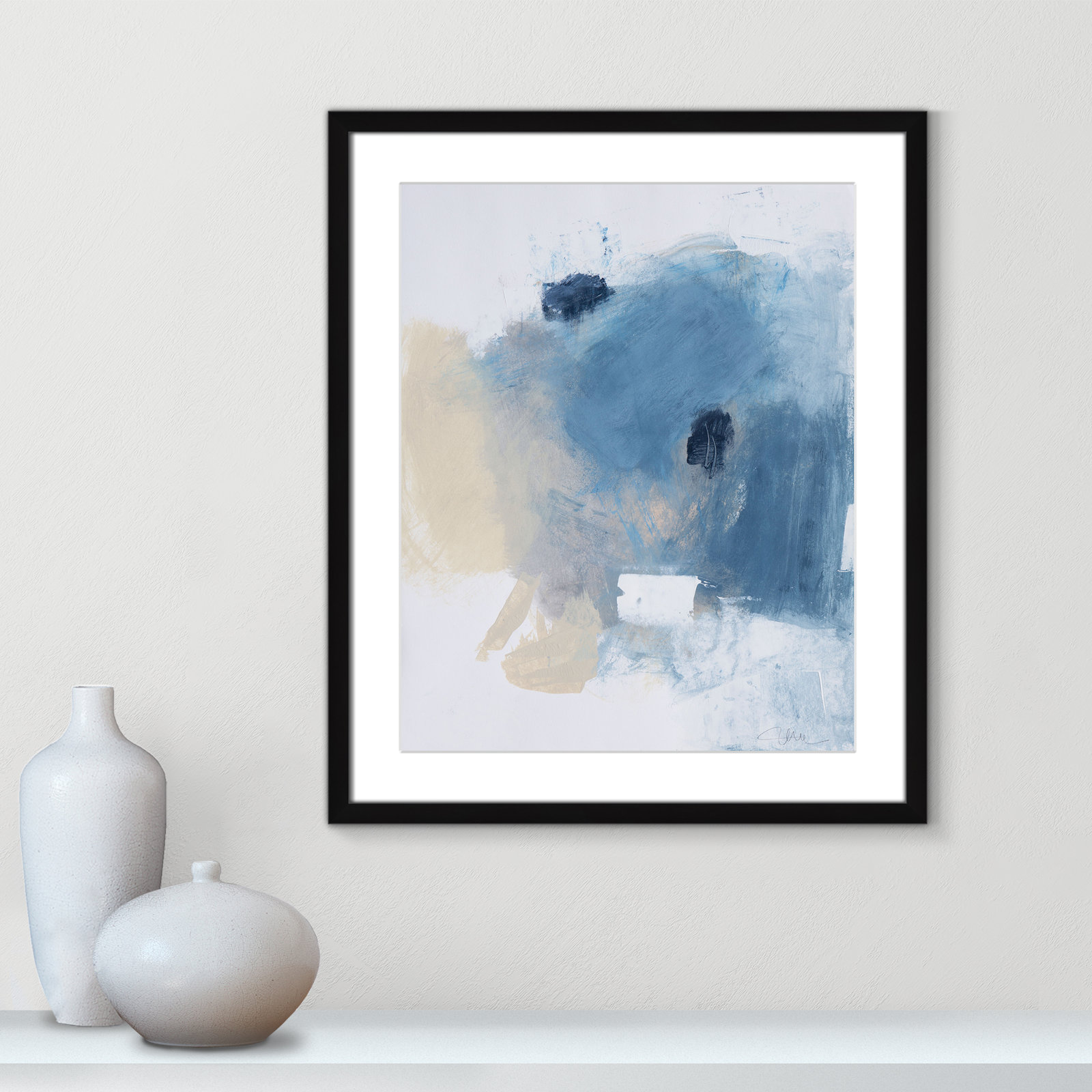 Coastal Carnival Collection "Coastal Carnival I" Print, Black Single Picture Framed Paper, White, 25.5" H x 21.5" W x 1.25" D