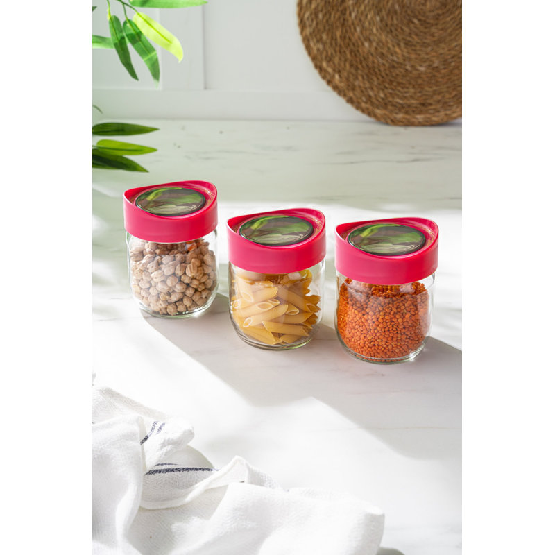Ensemble de pots (3 pièces), H 8,7 po x l 3,9 po x P 3,9 po
