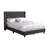 Supportive Frame Fabric Transitional Queen Bed For Versatile Room Styles