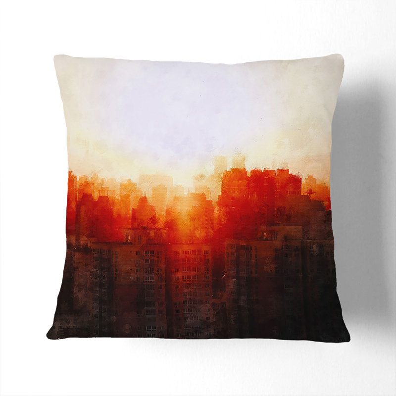Square Throw Cushion, 40cm H x 40cm W x 15cm D