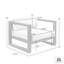 Chaise de patio avec coussins Caselyn-273484539