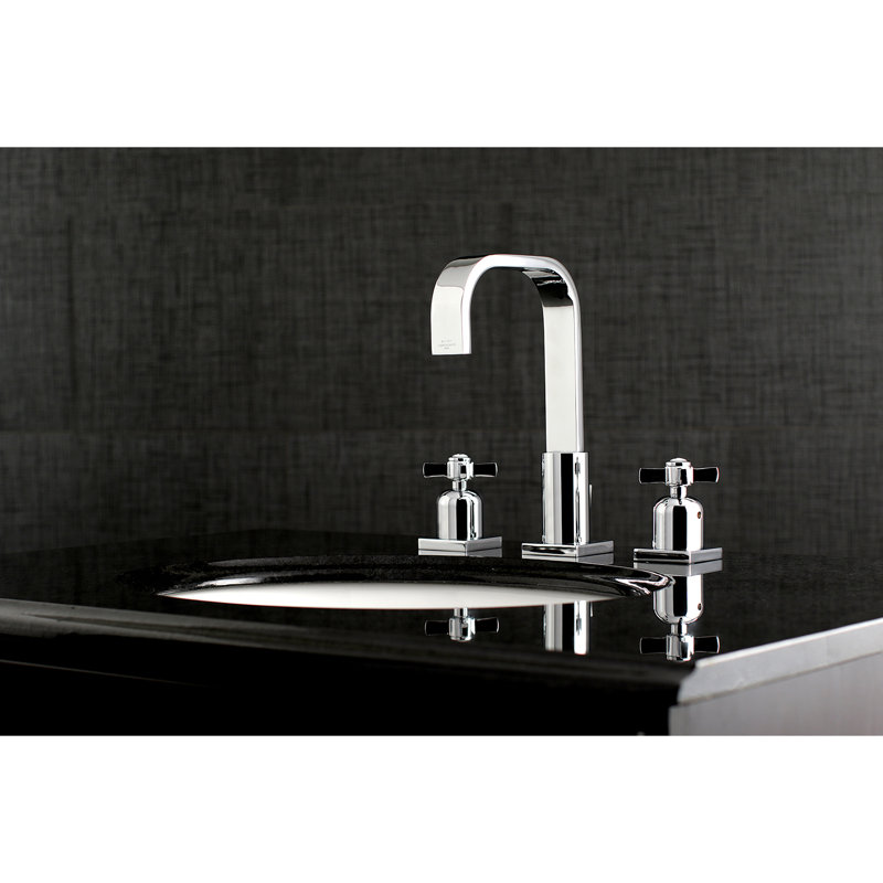 Robinet de salle de bain espacé Kingston, Chrome
