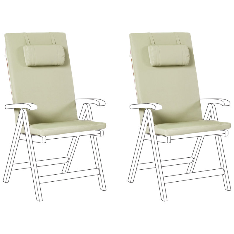 Set of Back/Seat Cushions JAVA/AMANTEA PREMIUM 50 x 70 cm, 2, Green