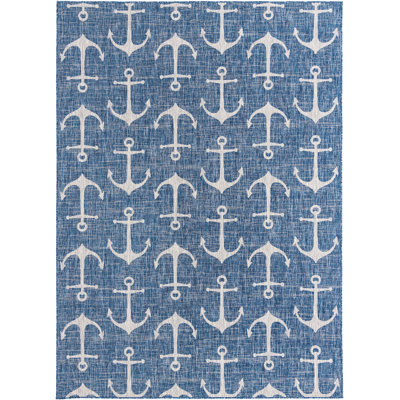 Tapis d'extérieur Ayton couleur mer