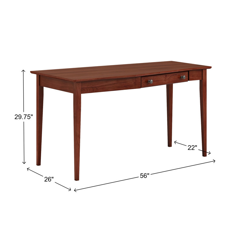 Bureau en bois massif gauche Malani, Cerisier Washington