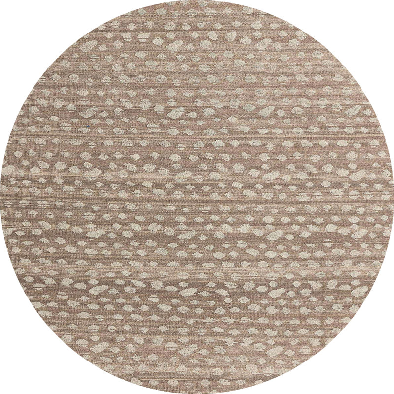 Abstract Indoor Rug, Round 7'