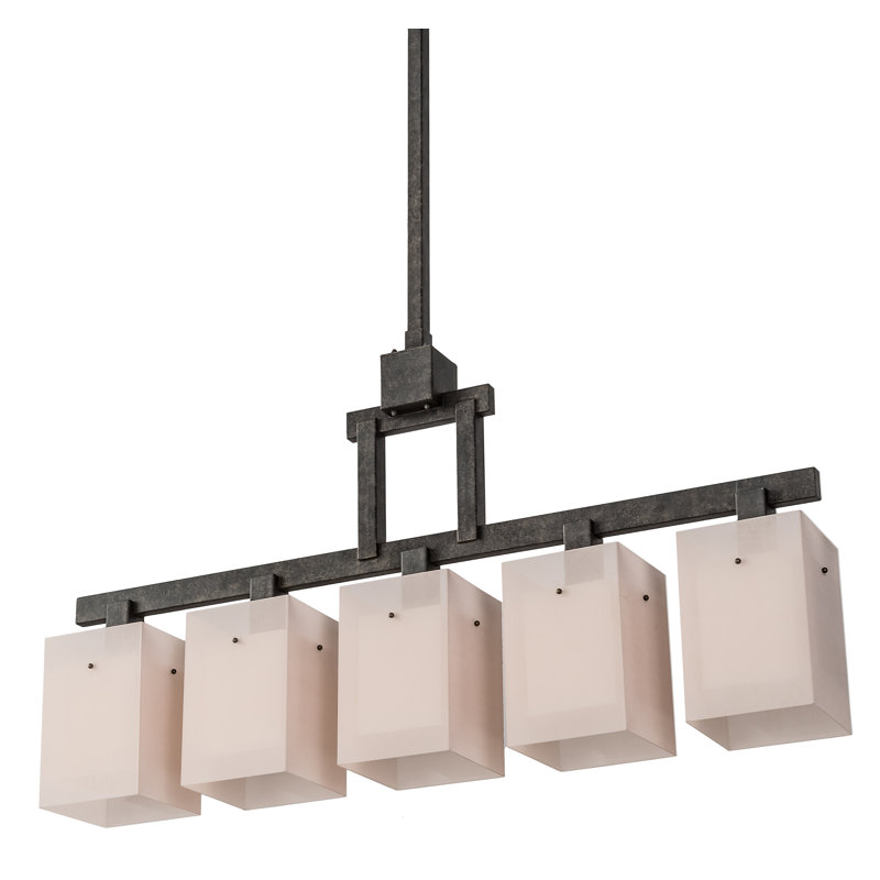 Luminaire suspendu 5 lumières Metro Quadrato