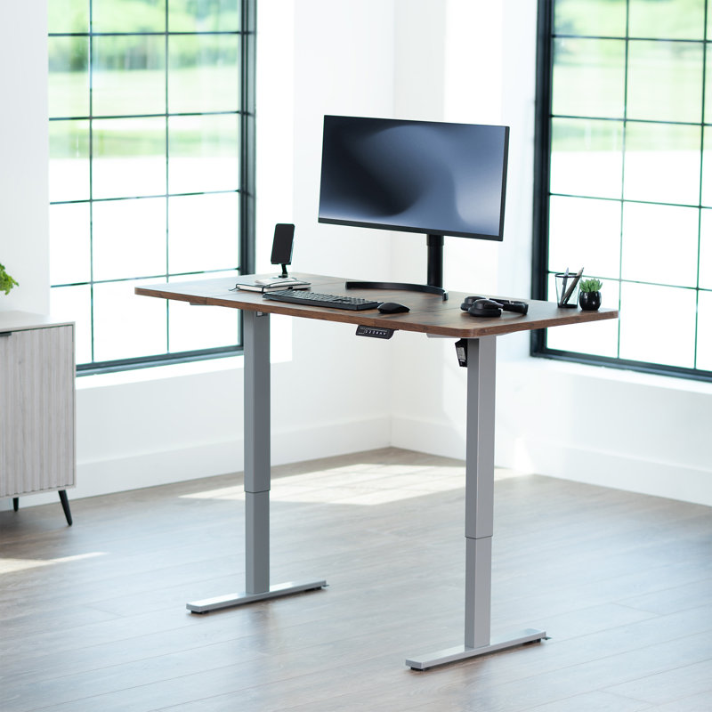 VIVO Electric 60” x 30” Stand Up Desk, Gray