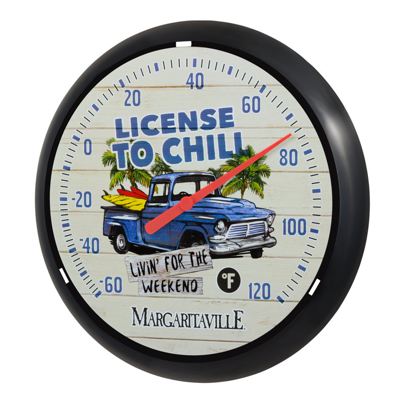 Thermomètre à cadran analogique 13,25 "Margaritaville"