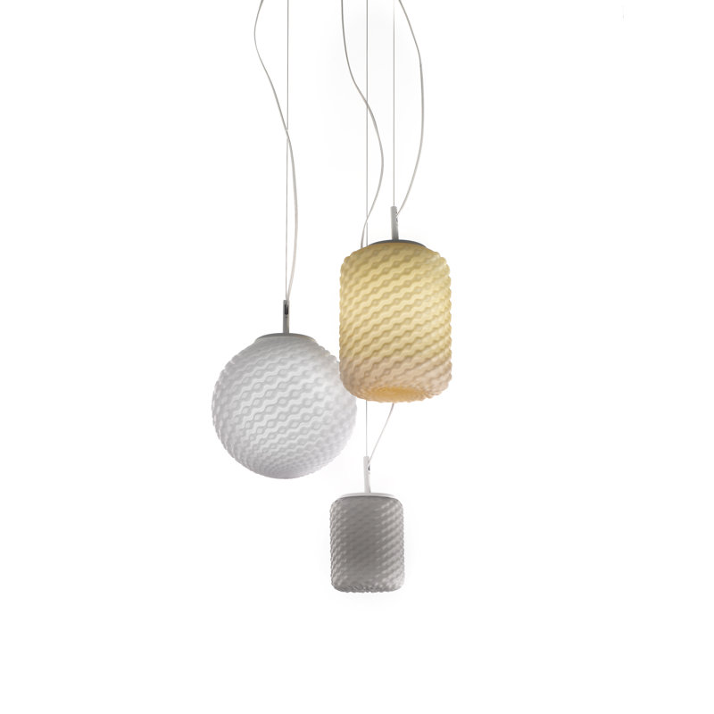 Domino 3 - Light White Cluster Pendant