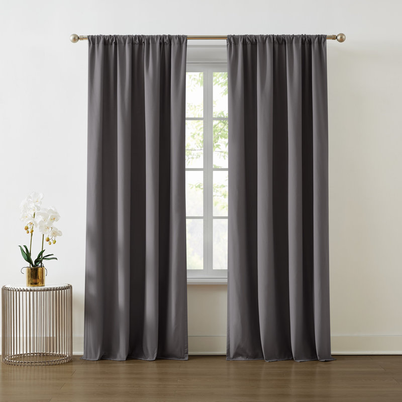 Rideau de fenêtre vraiment doux, Gris, L 50 po x L 96 po