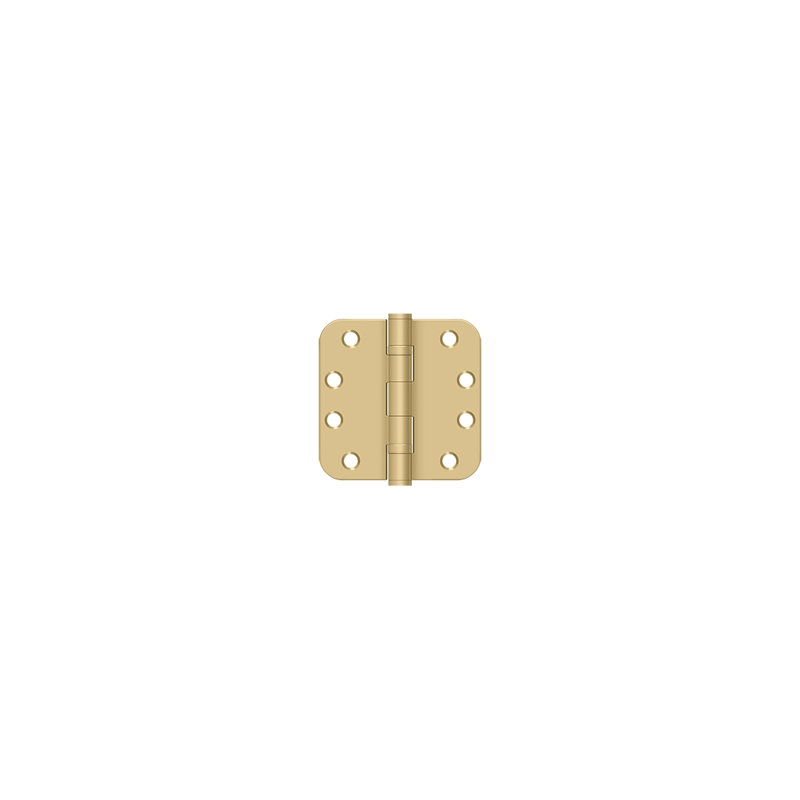 Steel Hinge, Brushed Brass, Steel