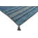 Azizi Striped Hand Woven Cotton Blue Rug