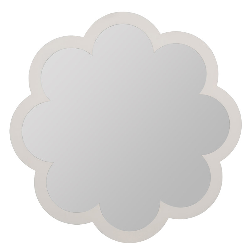 Caitlin Wilson Lotus Poppy Mirror, White