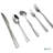 Elyon Hammered Reflective Silver 60-piece Flatware Set, Stainless Steel, Service For 12