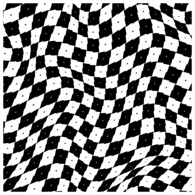 Wavy Checkered Pattern Blankets