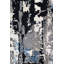 Tapis gris / bleu / noir nouvel âge 5 pi 6 po x 9 pi 1 po Cityscape