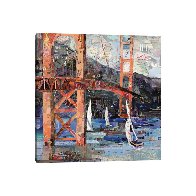 Hello San Francisco by Jamie Pavlich-Walker - Wrapped Canvas Painting, 66.04 cm H x 66.04 cm W