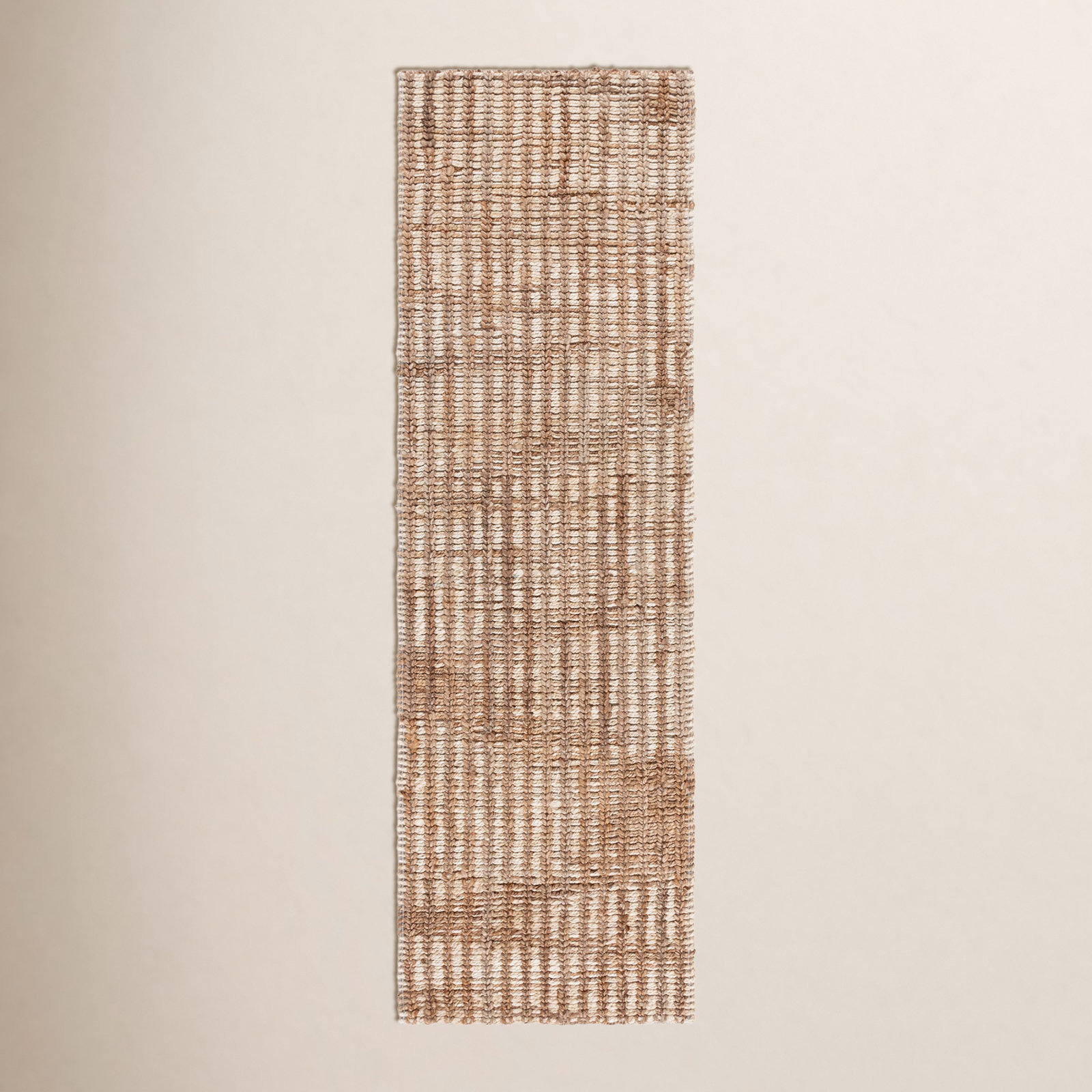 Ellport Hand-Loomed Striped Jute Rug, Runner 2'3" x 8'