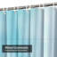 Rideau de douche abstrait bleu clair avec 12 crochets-231476858