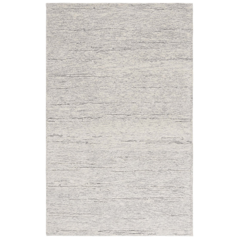 Tapis ébène ivoire / gris foncé Ebony, Rectangle 4 pi x 6 pi