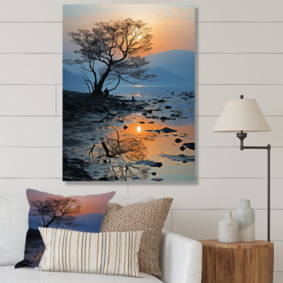 «Lavender Lagoon At Sunset II», reproduction sur toile