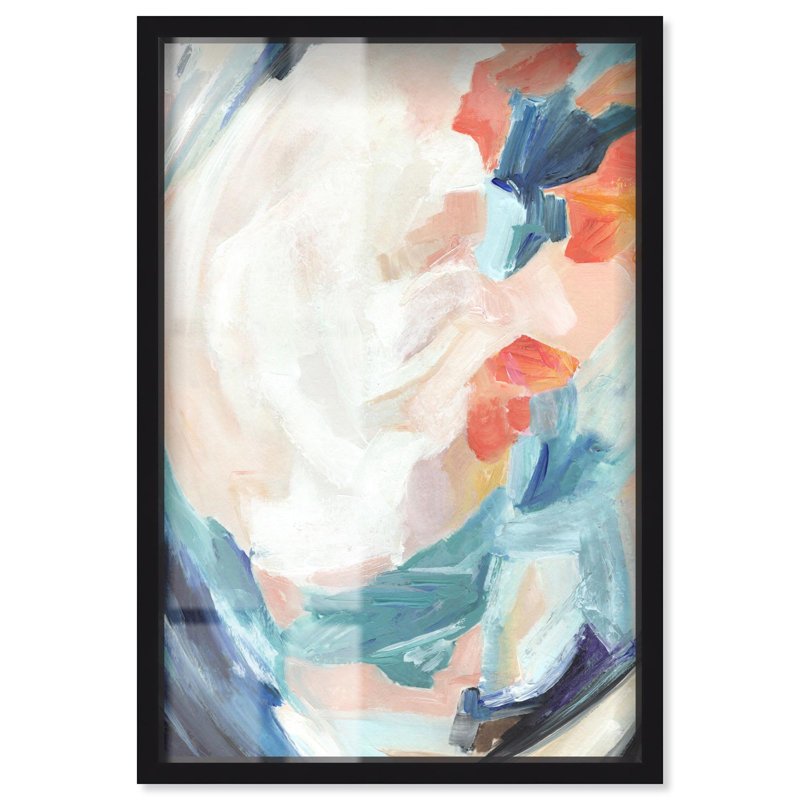 «Modern Beach Shadowbox Print» par Art Remedy, Noir, H 16 po x l 11 po