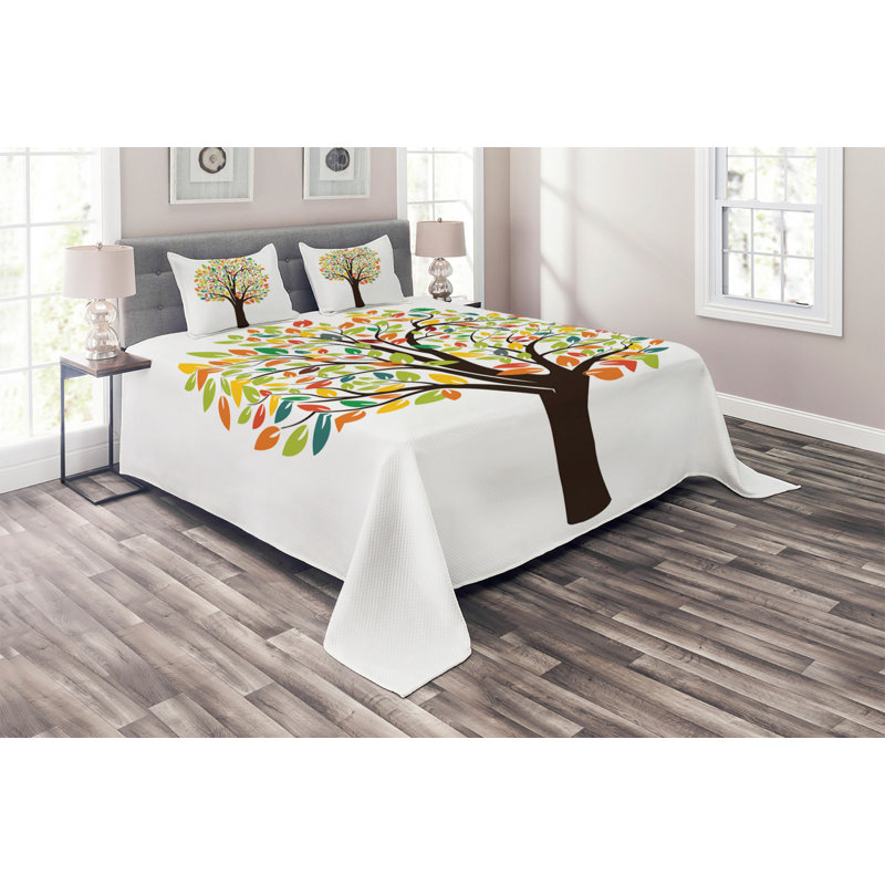Traditional Polyester Coverlet, Queen Bedspread + 2 Shams
