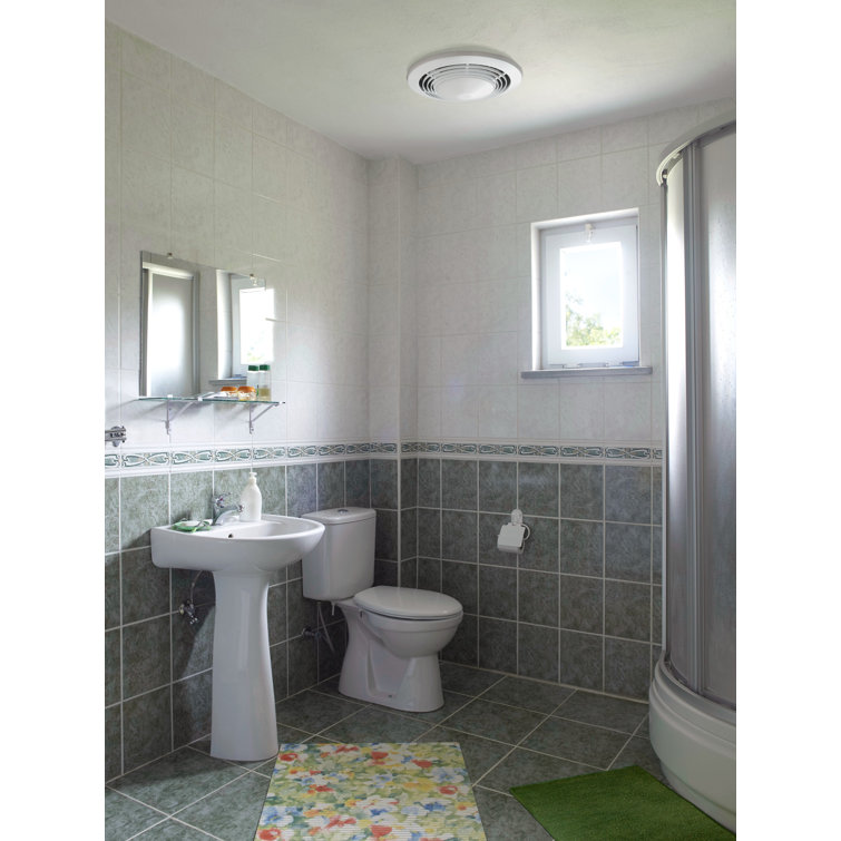 Broan 70 CFM Bathroom Fan with Heater and Light u0026 Reviews | Wayfair